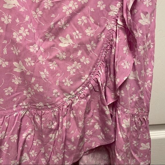 J. Crew Ruffle Front Softest Rayon Mini Dress - Picture 3 of 7